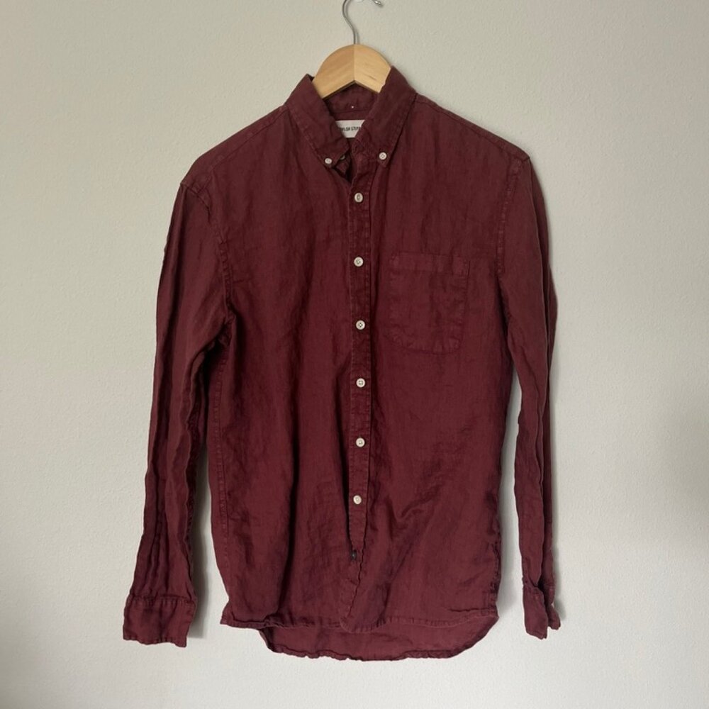 Taylor Stitch - The Jack in Rust Linen - M - 40